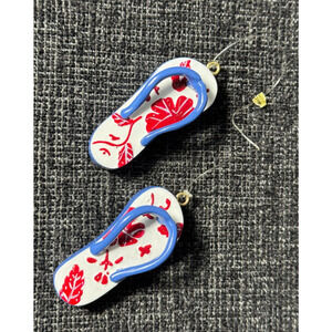 Island Heritage Holiday Red Slippers 2.25" Christmas Ornament Hawaiian Design